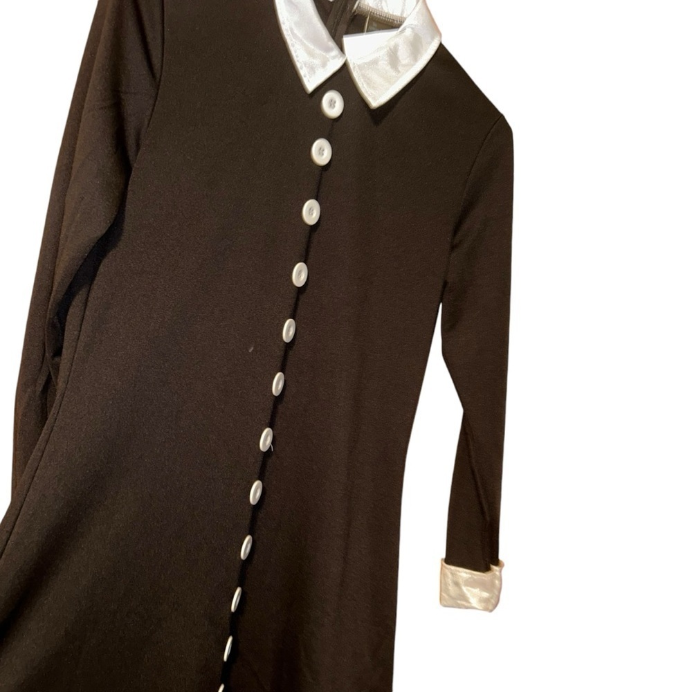 Adult Wednesday Addams Halloween Costume black dress size Medium Addams Family